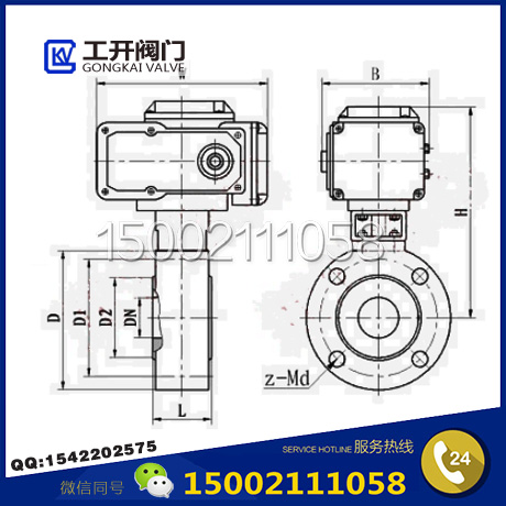 Q971F電動(dòng)對(duì)夾式球閥結(jié)構(gòu)圖 Q971F電動(dòng)對(duì)夾式球閥結(jié)構(gòu)圖