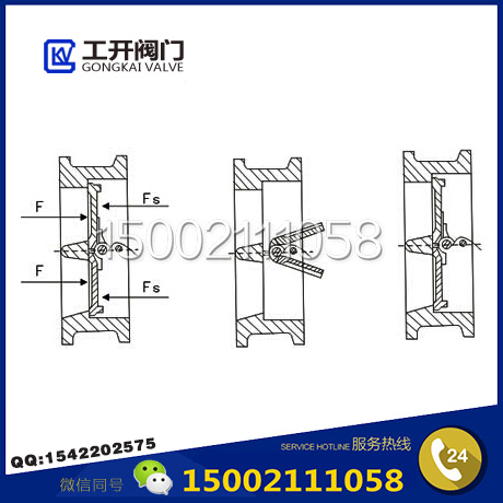 H76X對夾止回閥結(jié)構(gòu)圖 H76J襯膠止回閥結(jié)構(gòu)圖