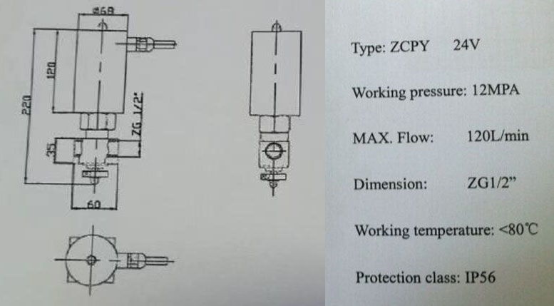 ZCPY船用高壓消防電磁閥結(jié)構(gòu)尺寸 ZCPY船用高壓消防電磁閥結(jié)構(gòu)尺寸