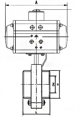 D621X氣動(dòng)快裝蝶閥結(jié)構(gòu)尺寸 D621X氣動(dòng)快裝蝶閥結(jié)構(gòu)尺寸